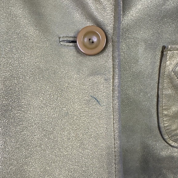 John Carlisle Jacket Womens M Gold Suede Boho Hippie Retro Maximalist - Picture 8 of 16